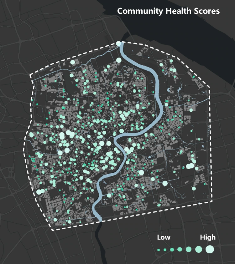 Community score map from the project.