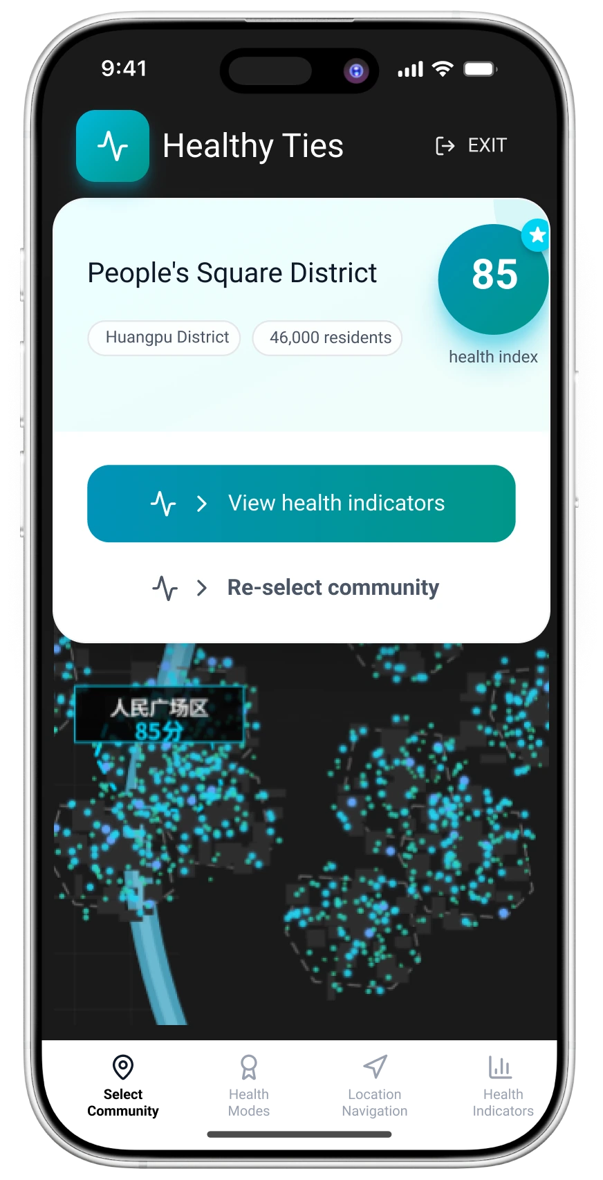 Spatial-results view.